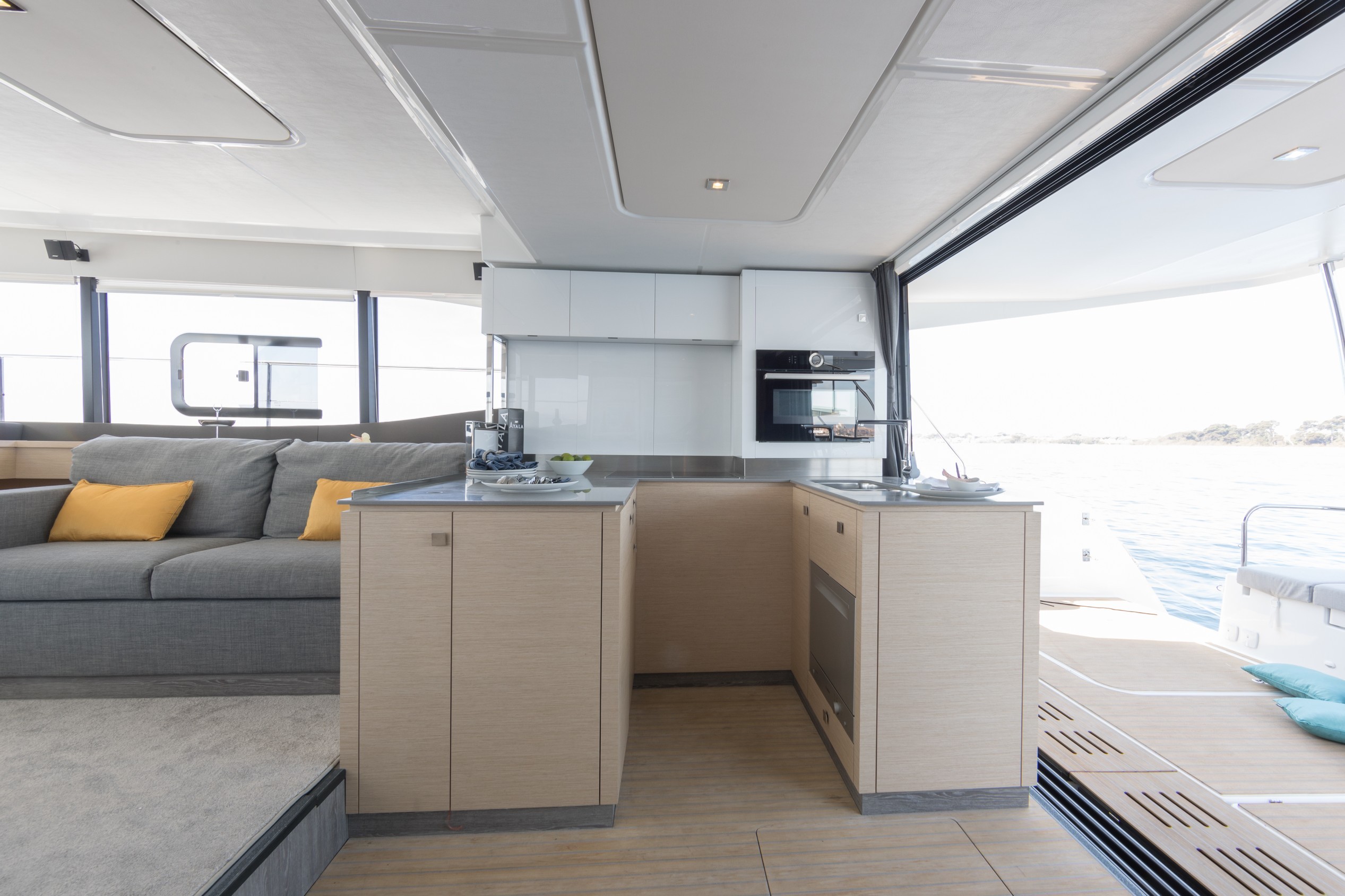 New Power Catamaran for Sale  MY6 Galley